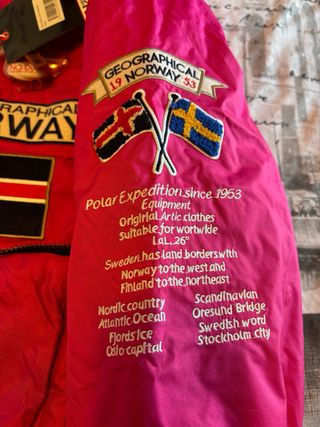 Anorak Geographical Norway Rosa Talla XL