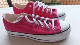 Zapatillas Converse rosas bajas
