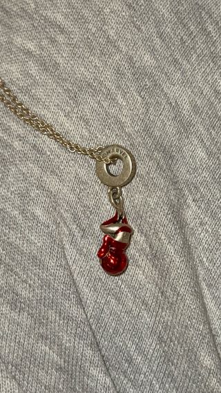 Collar Pandora Spiderman Colgante Rojo