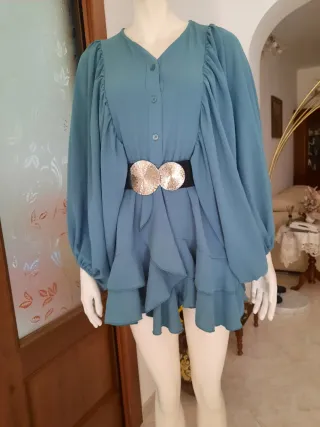 Abitino/Blusa lunga con rouches