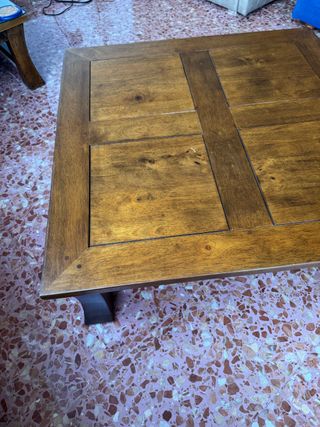 Mesa DE CENTRO baja cuadrada MAORI de Hévea