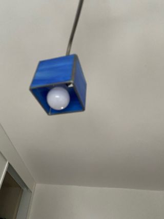 Lámpara de techo azul moderna