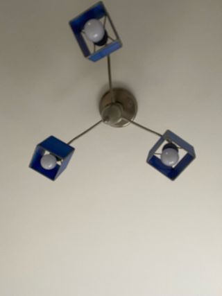 Lámpara de techo azul moderna