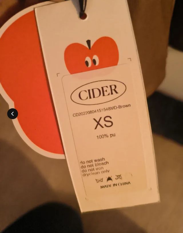 Vestido Cider Marrón Talla XS