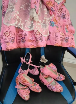 Traje Fallera Niña 4-7 años con Manteletas