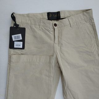 Pantalón Lois Beige Talla 31 Mujer Tela Fina