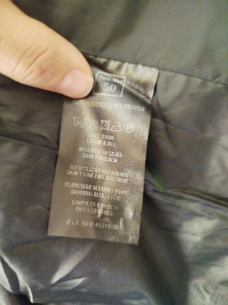 Cazadora acolchada hombre negra