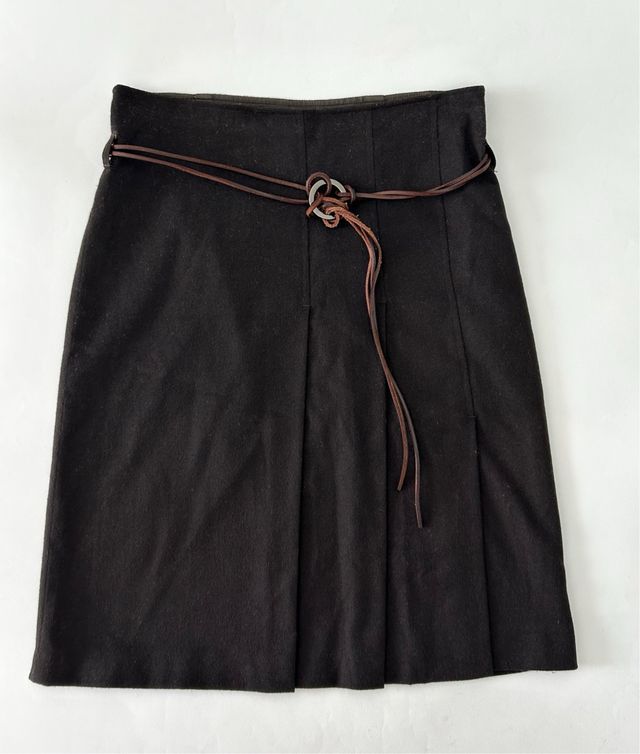 Gonna Max Mara in lana a pieghe donna Tg L