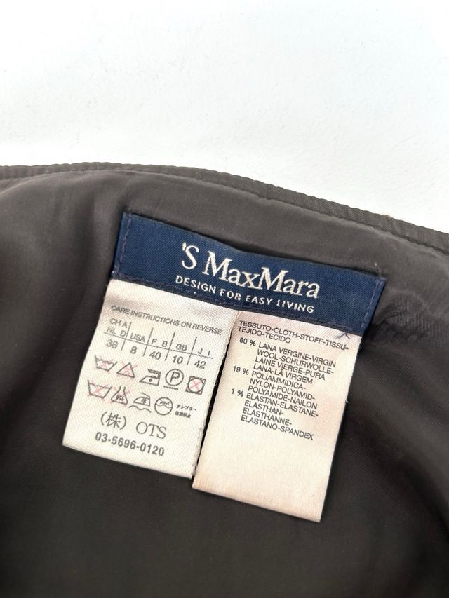 Gonna Max Mara in lana a pieghe donna Tg L