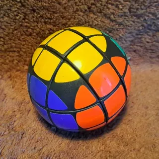 Cubo de Rubik Esfera 3x3 1981 vintage de 70 mm.