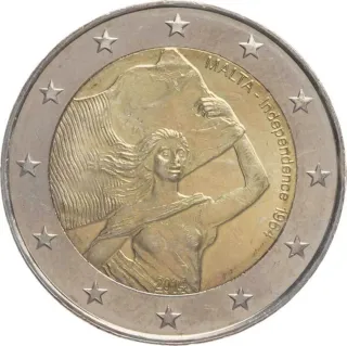 Moneda 2€ Malta 2014 Conmemorativa Independencia