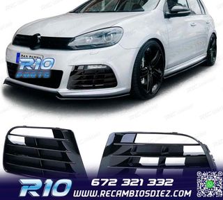 REJILLAS VOLKSWAGEN VW GOLF 6 09-12 LOOK R20 NEGRO BRILLO