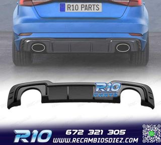 DIFUSOR AUDI A3 S LINE HATCHBACK 17-20 LOOK RS3
