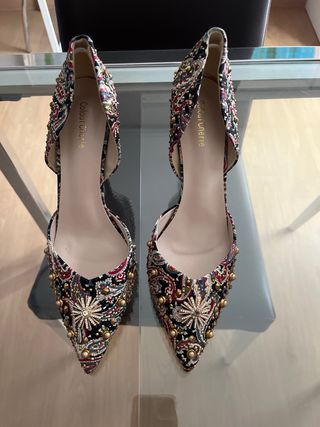 Zapato Joya Tacón Alto Multicolor
