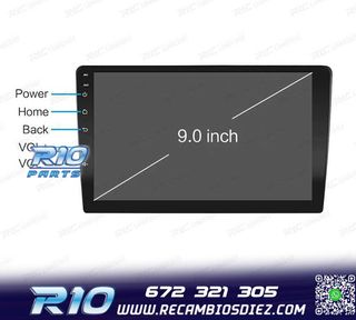 RADIO 9" GPS ANDROID 13 QUAD CORE 64GB ROM