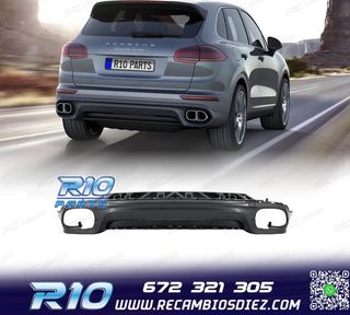 PARAGOLPES TRASERO PORSCHE CAYENNE 958 14-17 LOOK TURBO