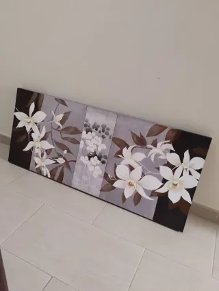 Cuadro Flores 120x50cm