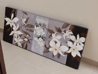 Cuadro Flores 120x50cm