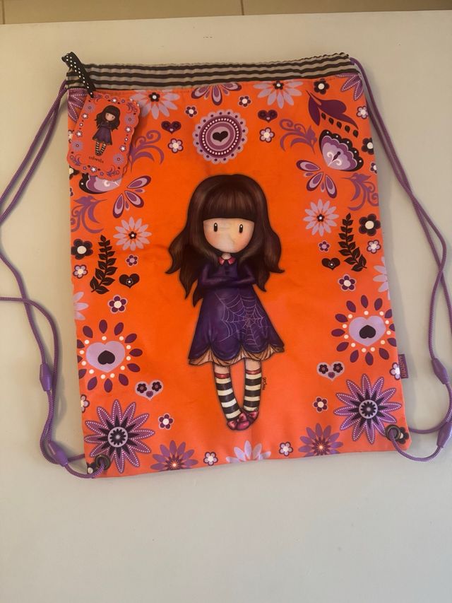 Mochila Santoro Gorjuss Naranja y Morado