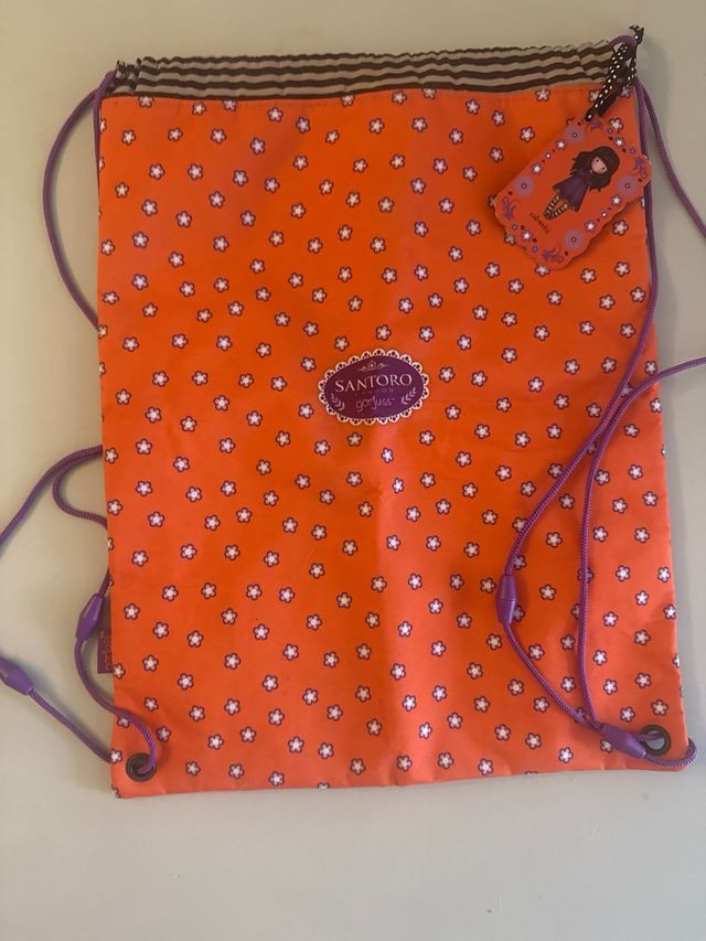 Mochila Santoro Gorjuss Naranja y Morado