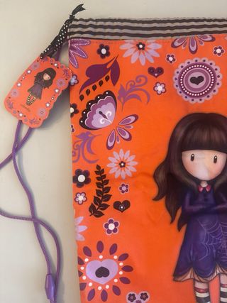 Mochila Santoro Gorjuss Naranja y Morado