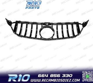 PARRILLA MERCEDES W205 14-18 LOOK AMG GT CROMO NEGRO