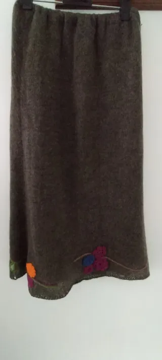 Falda larga punto Angora y Lana