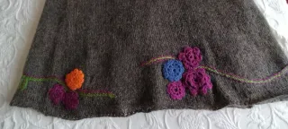 Falda larga punto Angora y Lana