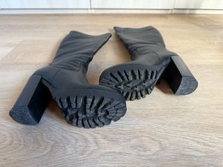 Stivali neri tacco alto plateau donna 36