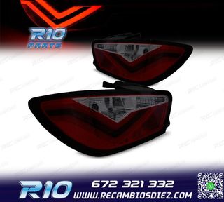 PILOTOS PARA SEAT IBIZA 08-12 LIGHT BAR ROJO AHUMADO 3 PUERT