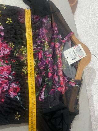 Blusa Desigual Transparente Estampada