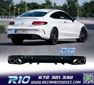 DIFUSOR MERCEDES CLASE C C205 COUPE 14-18 AMG PDC + COLAS ES