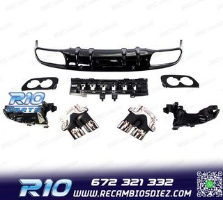 DIFUSOR MERCEDES CLASE C C205 COUPE 14-18 AMG PDC + COLAS ES