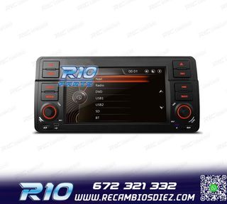 RADIO NAVEGADOR 7" PARA BMW SERIE 3 E46 98-06 USB GPS TACTIL