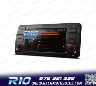 RADIO NAVEGADOR 7" PARA BMW SERIE 3 E46 98-06 USB GPS TACTIL