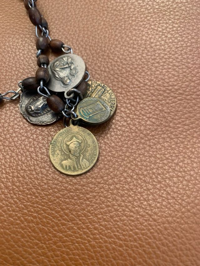 Rosario antico con 6 medaglie