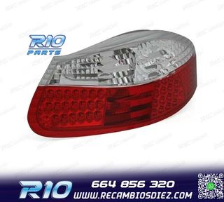 PILOTOS PORSCHE BOXSTER 986 96-04 LED ROJO CROMO