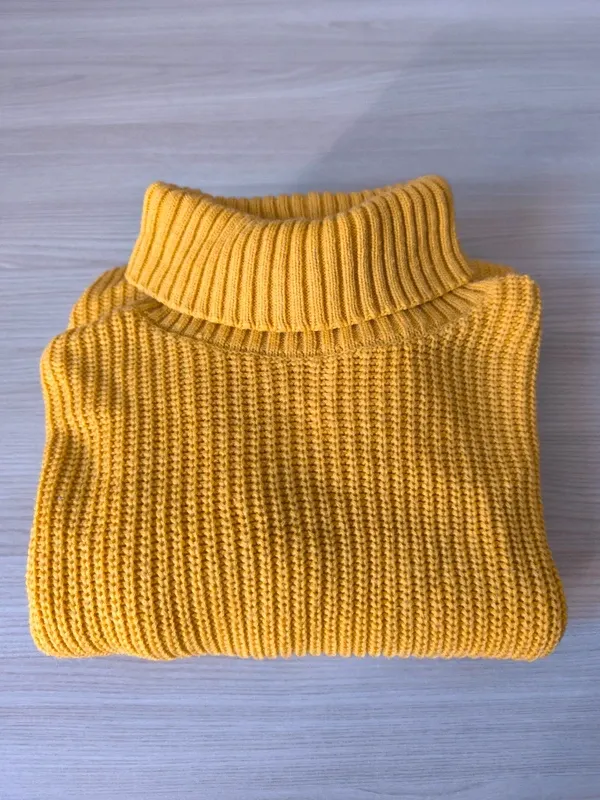 Maglione Dolcevita Giallo XL