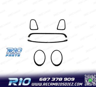 MARCO FAROS PARRILLA MINI R56 R57 R58 07-13 LOOK JCW NEGRO