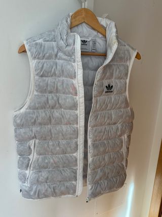 Chaleco Adidas plumífero blanco TallaXS