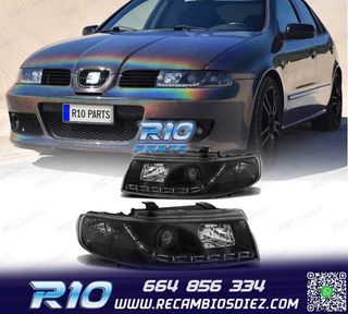 FAROS SEAT LEON 1M LUZ DIURNA FONDO NEGRO 99-05