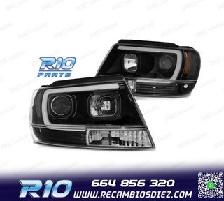 FAROS JEEP GRAND CHEROKEE 99-05 TUBE LIGHT NEGROS