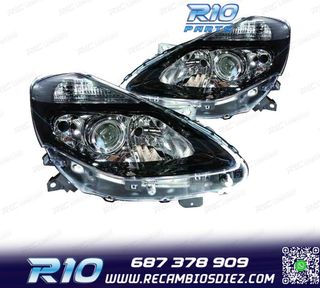 FAROS PARA RENAULT CLIO III COLLECTION 09-12 NEGRO