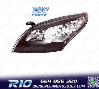FARO IZQ PARA RENAULT MEGANE III 08-11 FONDO NEGRO