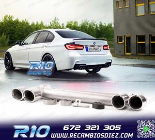 ESCAPE CON COLAS BMW F30 F31 11-18 LOOK M DOBLE