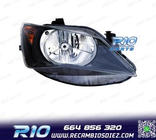 FARO DCH PARA SEAT IBIZA 12-15 FONDO NEGRO