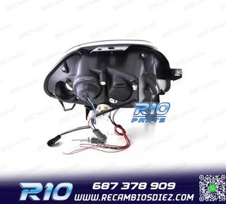 FAROS RENAULT CLIO 98-01 OJOS ANGEL FONDO NEGRO