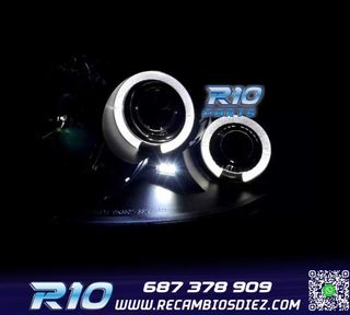FAROS RENAULT CLIO 98-01 OJOS ANGEL FONDO NEGRO