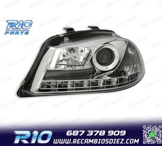 FAROS PARA SEAT IBIZA Y CORDOBA 6L 02-08 LUZ DIURNA LED FOND