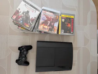 PS3 Slim 500GB + 17 Juegos